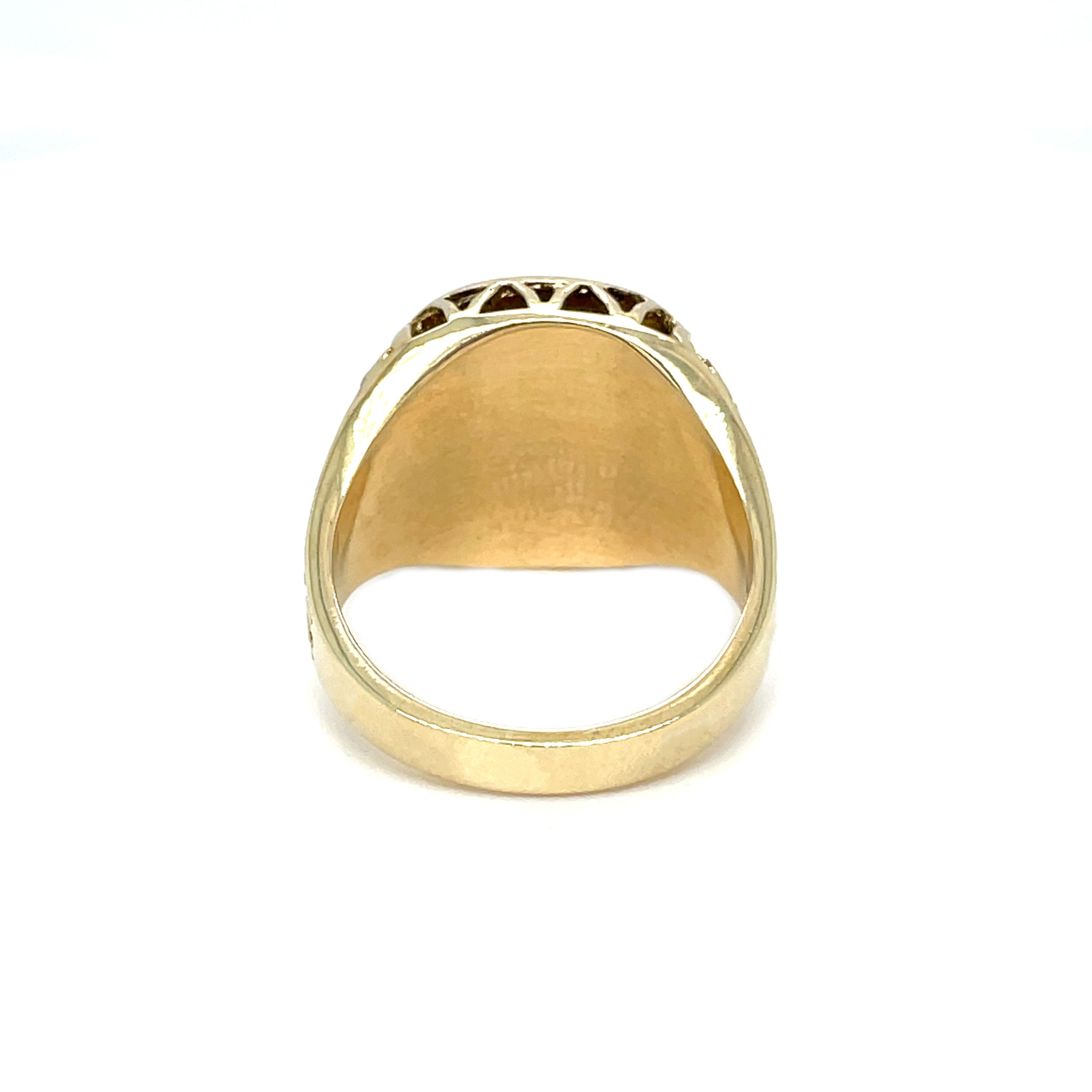 Mens Gold Horseshoe Ring UK