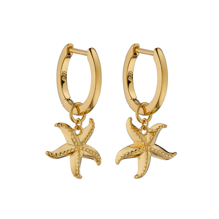 miggy-mac-gold-starfish-earrings Gold Starfish Earrings