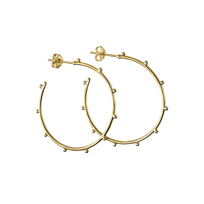 miggy-mac-gold-studded-hoop-earrings Gold Studded Hoop Earrings