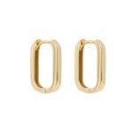 Gold U Shape Earrings