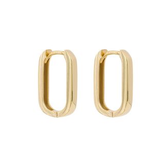 Gold U Shape Earrings
