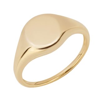 Ladies Gold Signet Ring
