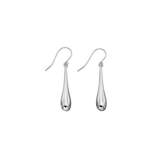 White Gold Drop Earrings