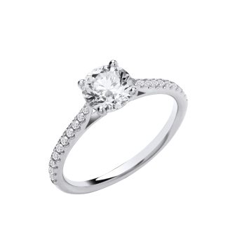 Lab Diamond Engagement Ring