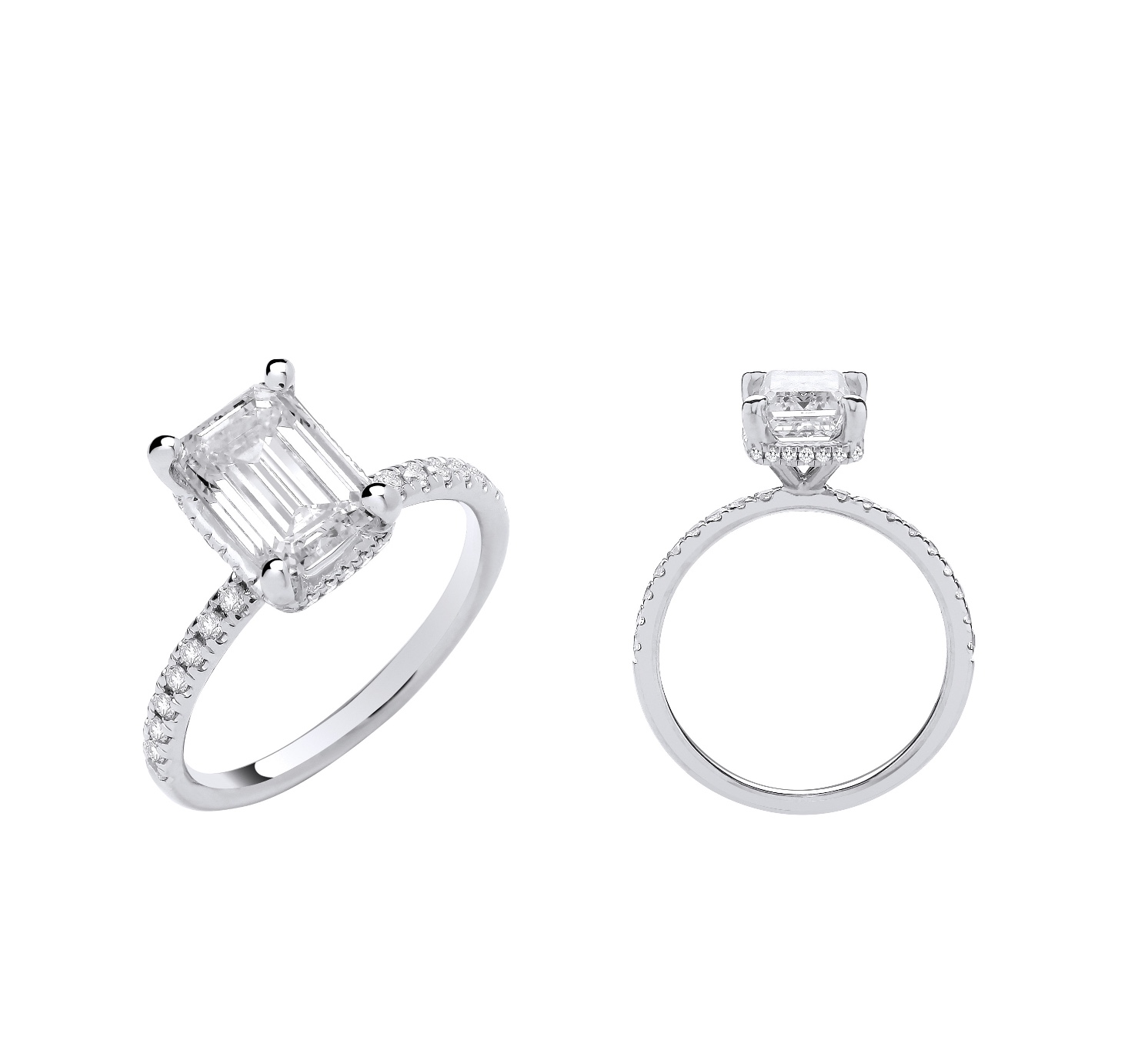 Emerald Cut Diamond Ring