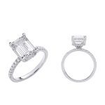 3 Carat Emerald Cut Diamond Ring