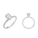 Oval Diamond Engagement Ring