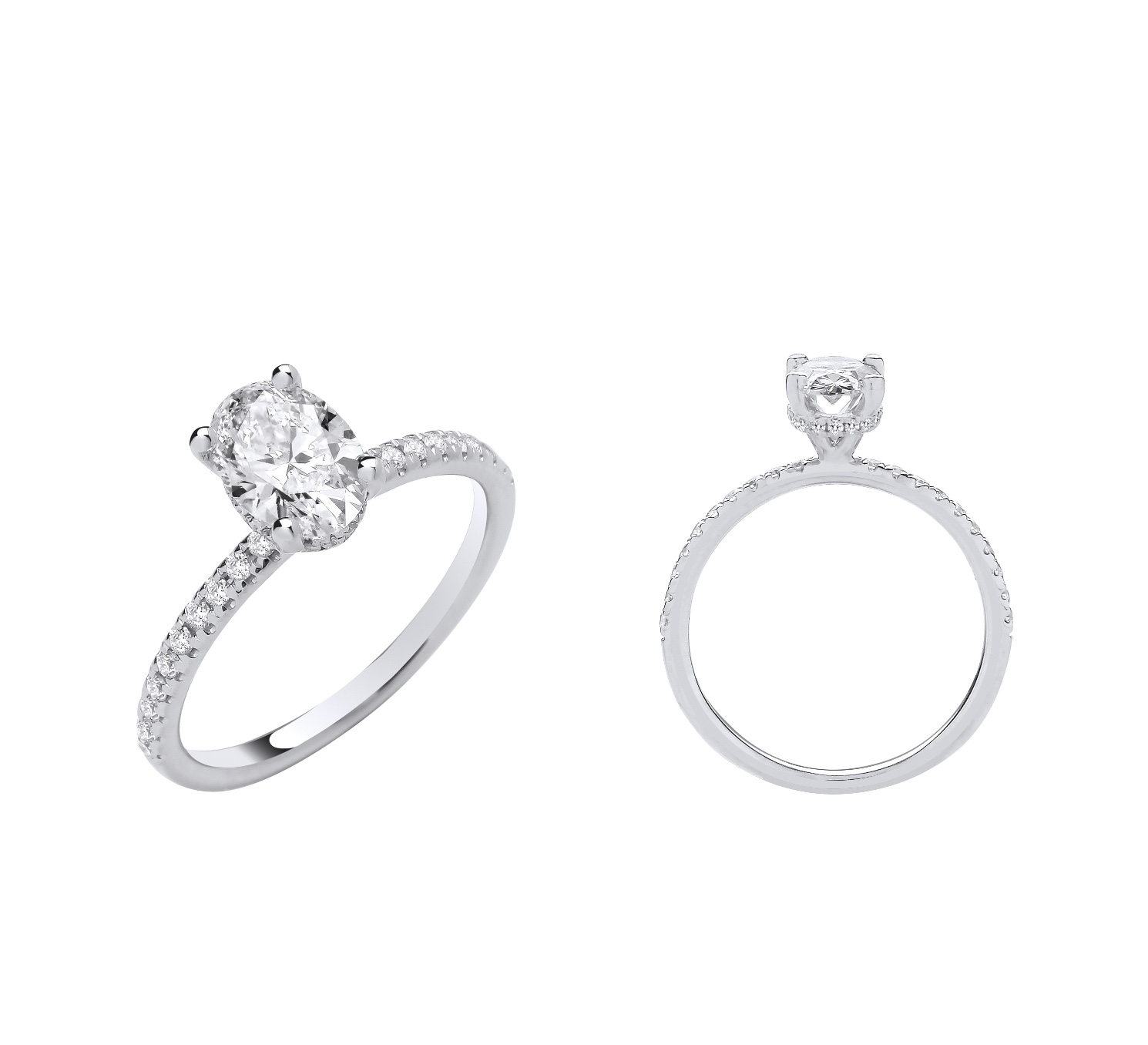 Oval Diamond Engagement Ring