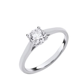 Lab Diamond Solitaire Ring