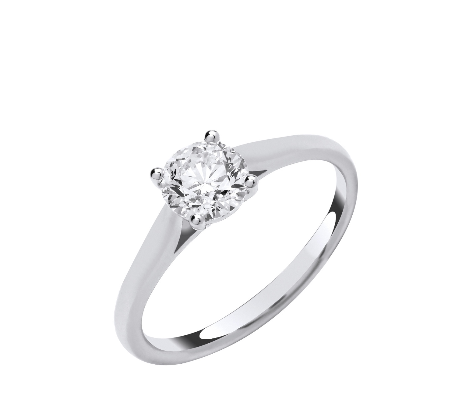 Lab Diamond Solitaire Ring