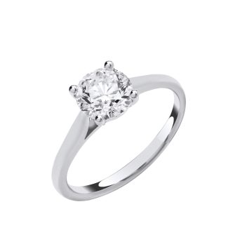 2 Carat Lab Diamond Solitaire Ring