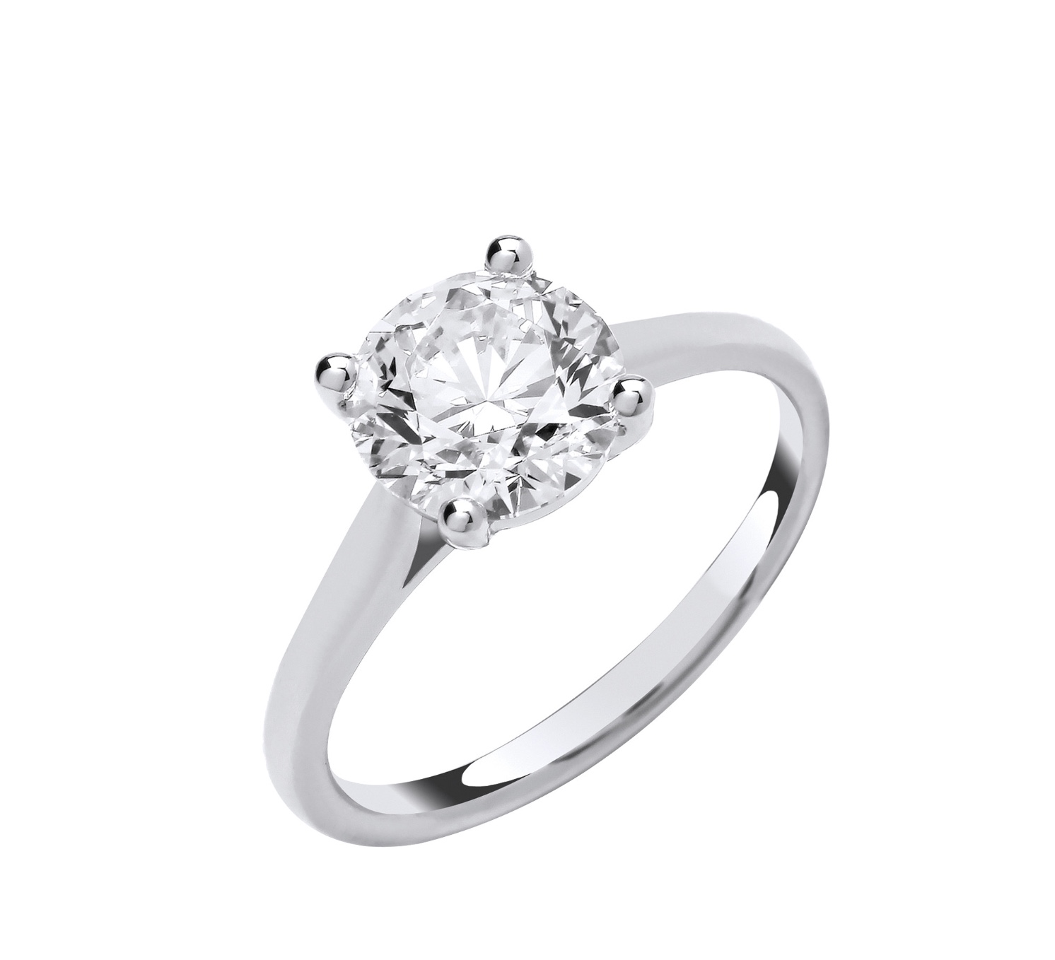 3 Carat Lab Diamond Solitaire Ring
