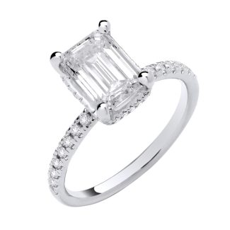 Emerald Cut Diamond Ring