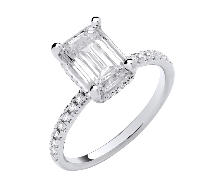 Emerald Cut Diamond Ring