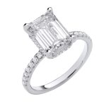 3 Carat Emerald Cut Diamond Ring