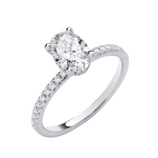 Oval Diamond Engagement Ring