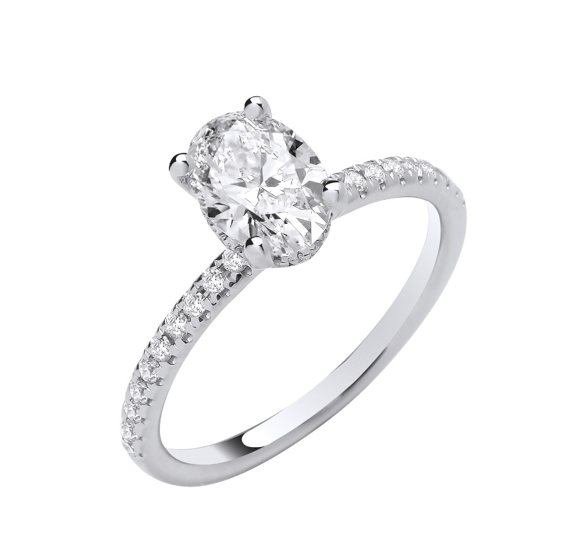 Oval Diamond Engagement Ring