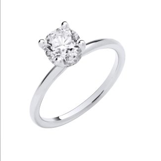 1 Carat Oval Lab Diamond Ring