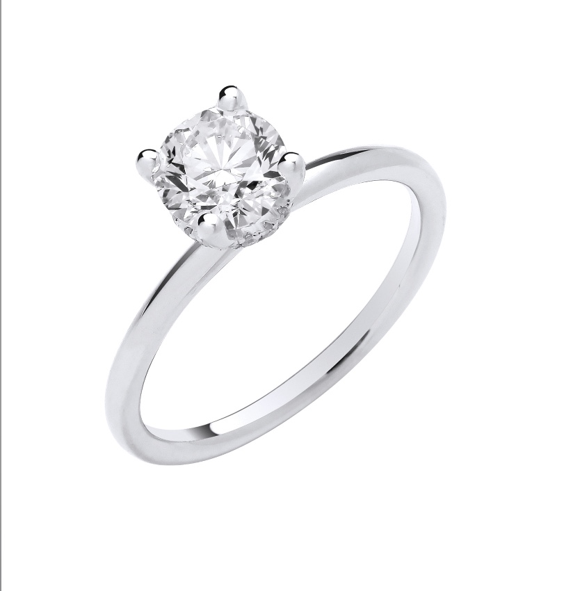 1 Carat Oval Lab Diamond Ring
