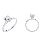 1 Carat Oval Lab Diamond Ring