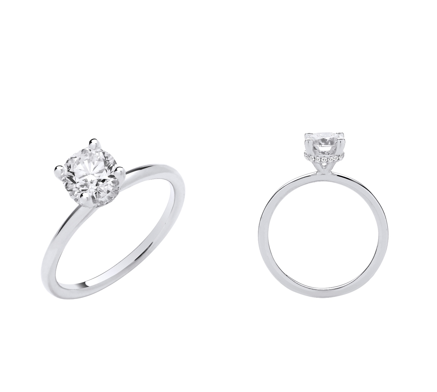 1 Carat Oval Lab Diamond Ring