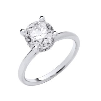2 Carat Round Lab Diamond Ring