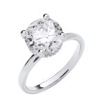 3 Carat Round Lab Diamond Ring