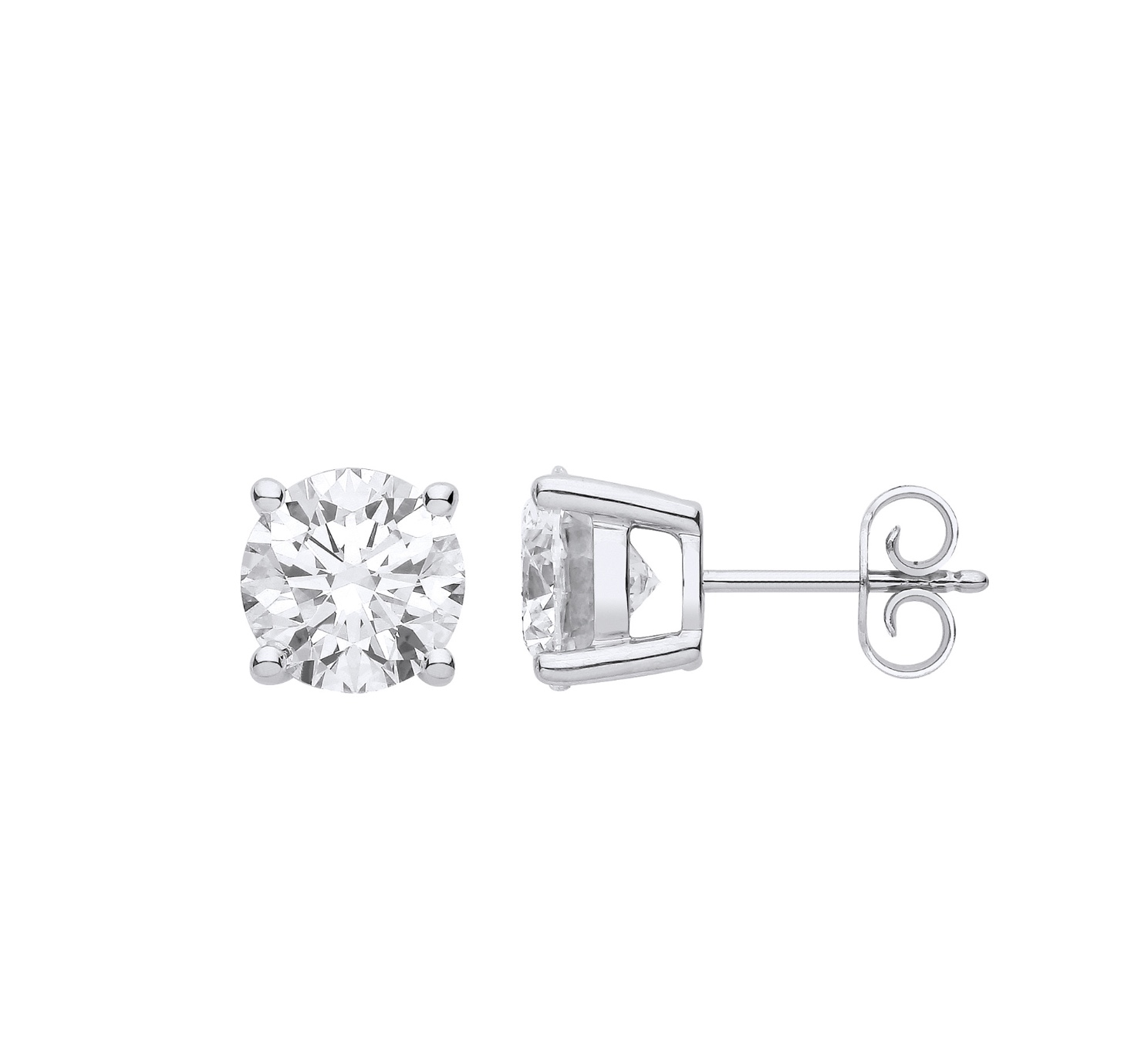 4 Carat Lab Grown Diamond Earrings