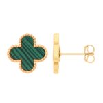 Green Clover Earrings UK