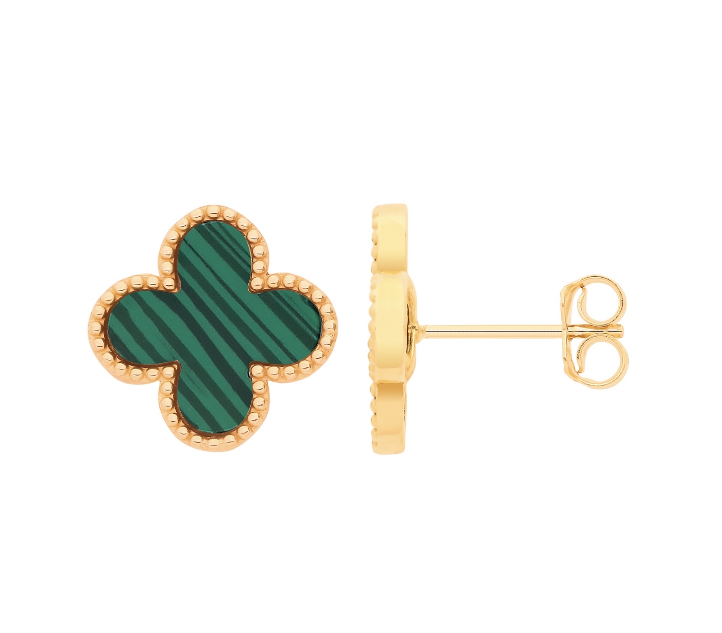 Green Clover Earrings UK