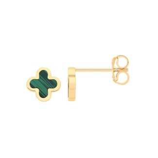 Small Green Clover Earrings UK