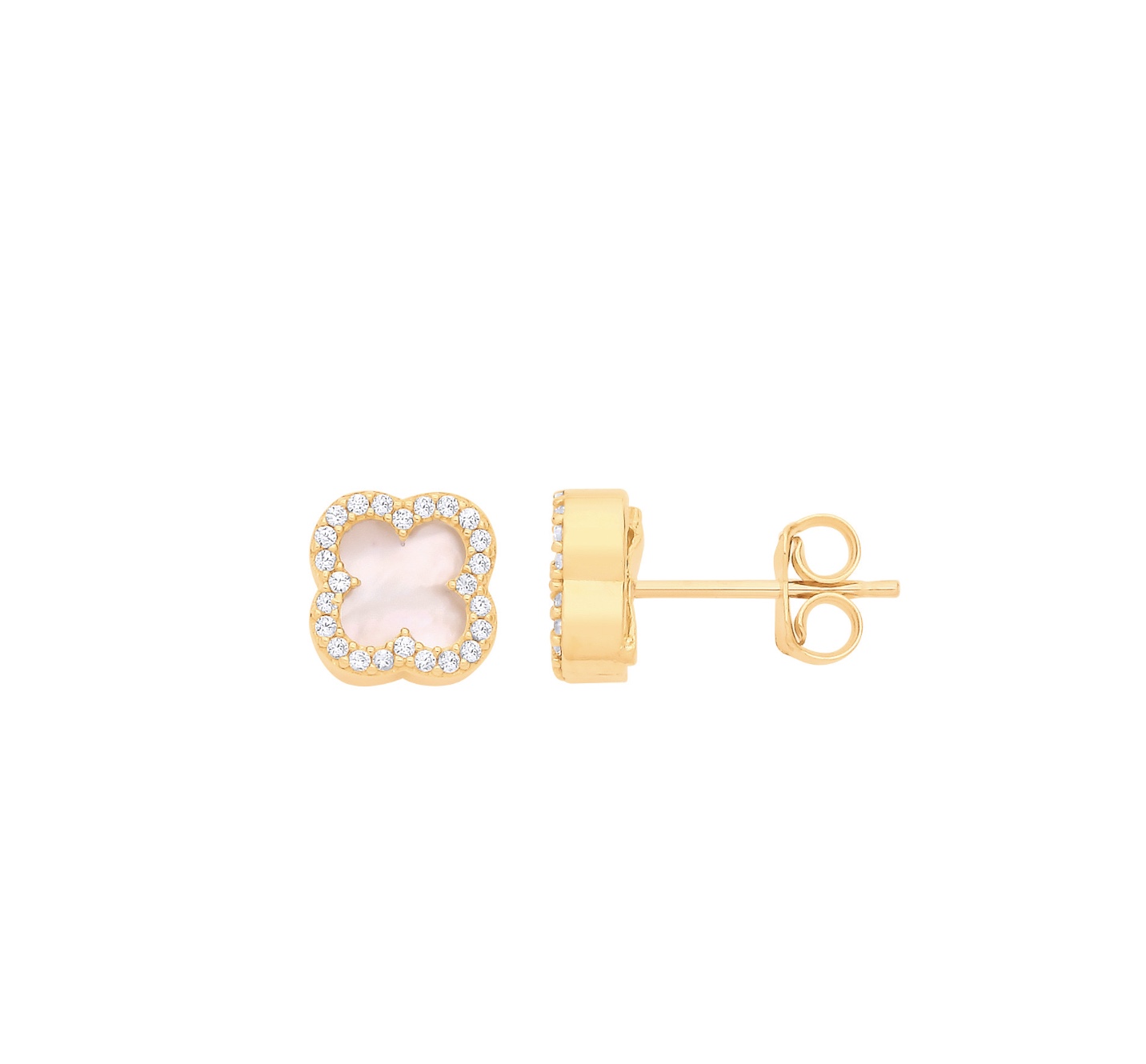 Pink Clover Earrings UK