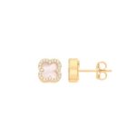 Pink Clover Earrings
