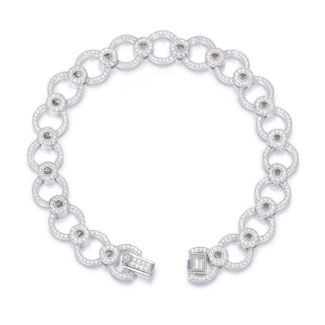 Silver CZ Bracelet UK