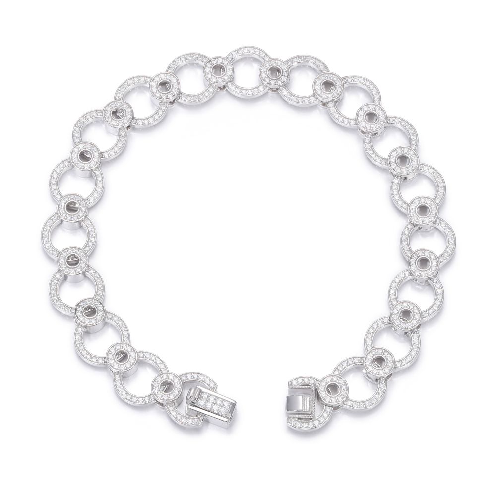 Silver CZ Bracelet UK
