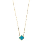 Blue Clover Necklace UK