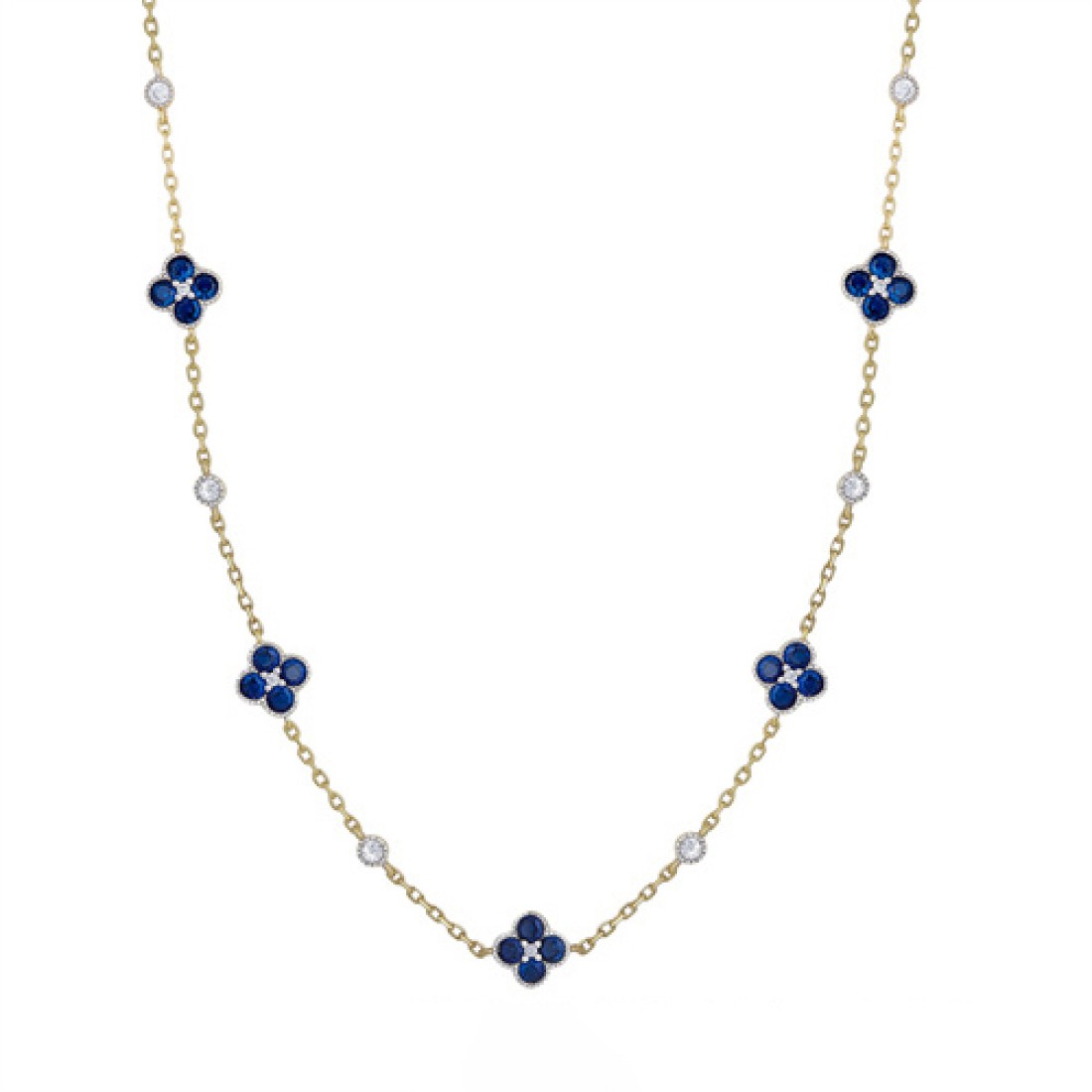 blue clover necklace Blue Clover Necklace