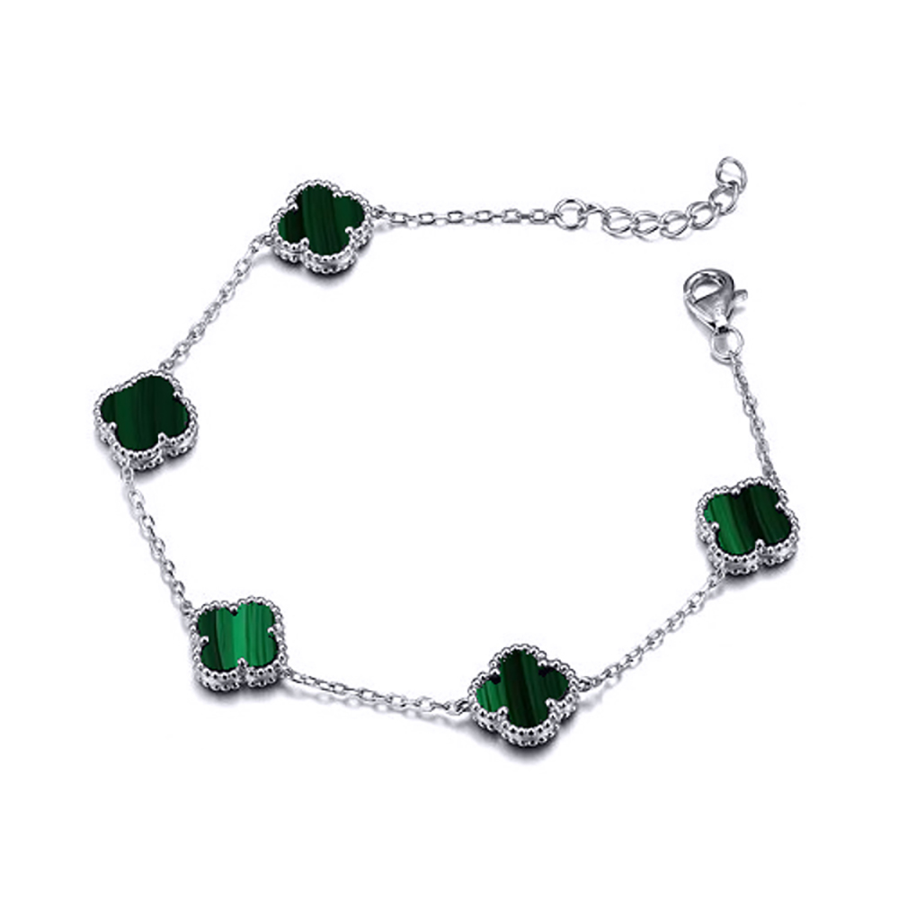 Bracelet With Four Leaf Clover