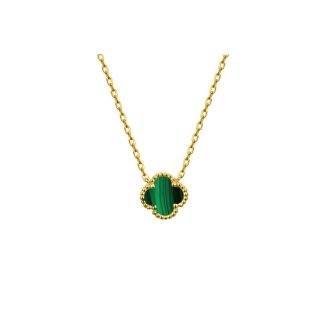 Green And Gold Clover Necklace