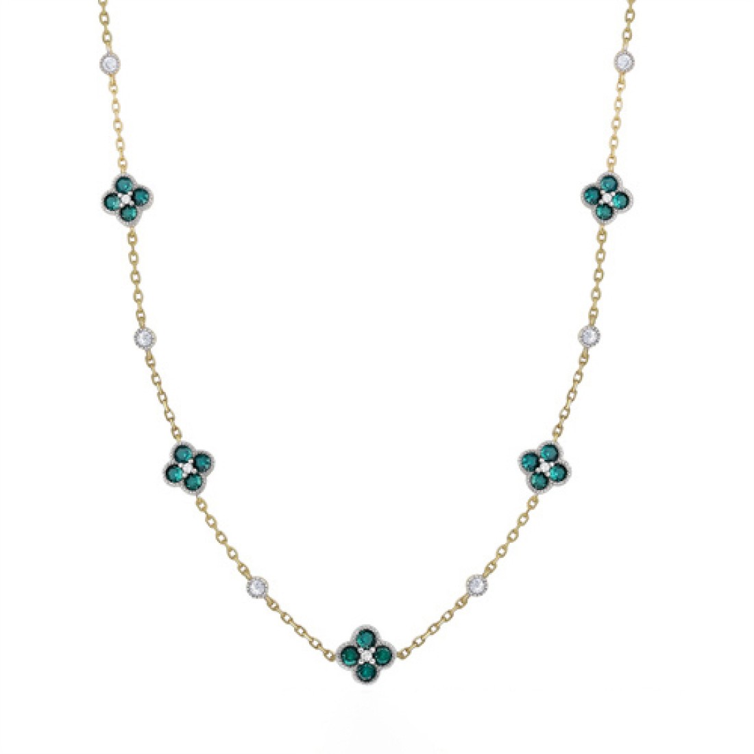 green clover necklace Green Clover Necklace