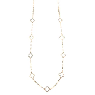 Long Clover Necklace UK