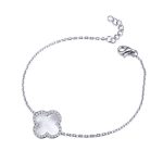 Mother Of Pearl Clover Bracelet UK