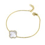 Pearl Clover Bracelet UK