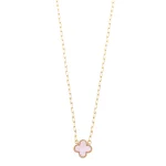 Pink Clover Necklace UK