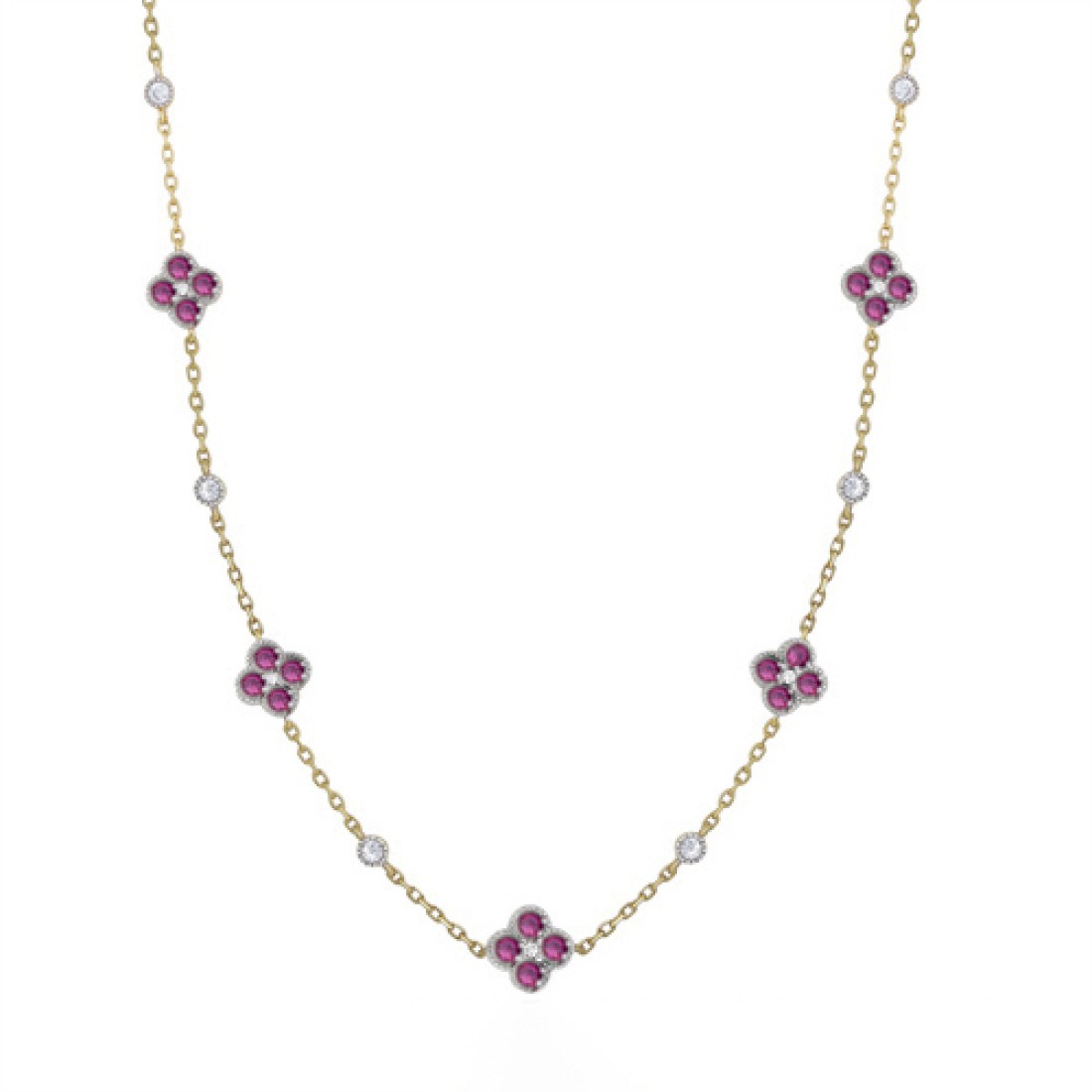 red clover necklace Red Clover Necklace