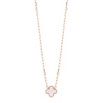 Rose Gold Clover Necklace UK