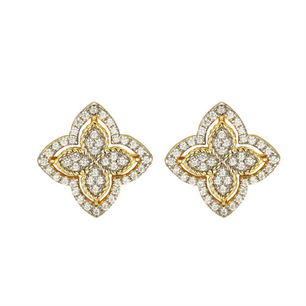 Gold Clover Earrings