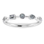 Mixed shape Diamond Band
