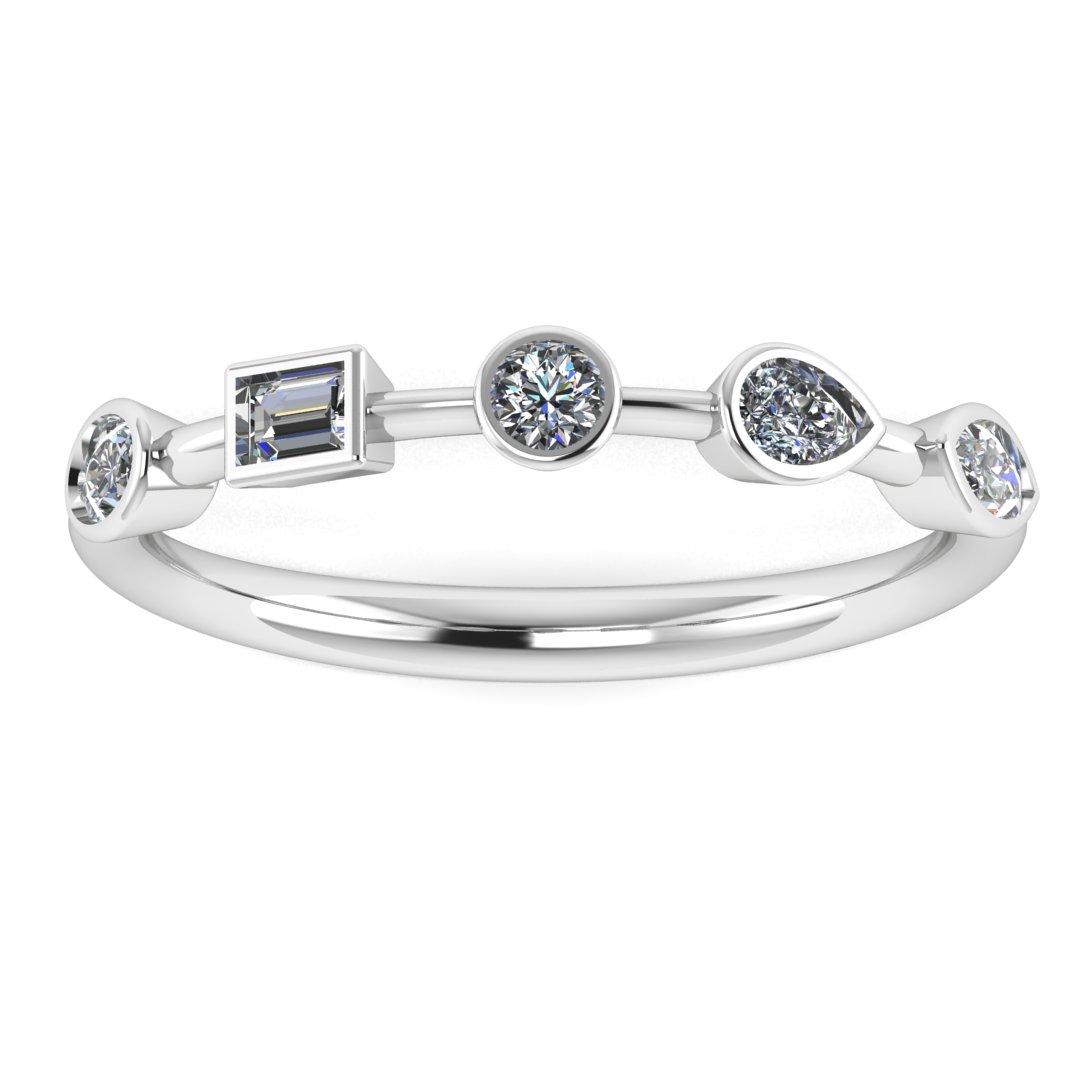 Mixed shape Diamond Band
