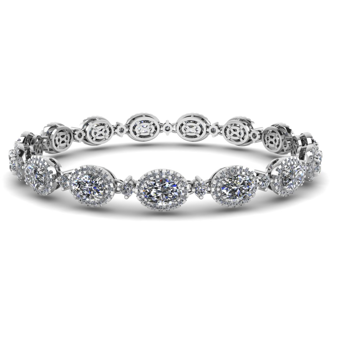 Oval Diamond Bracelet